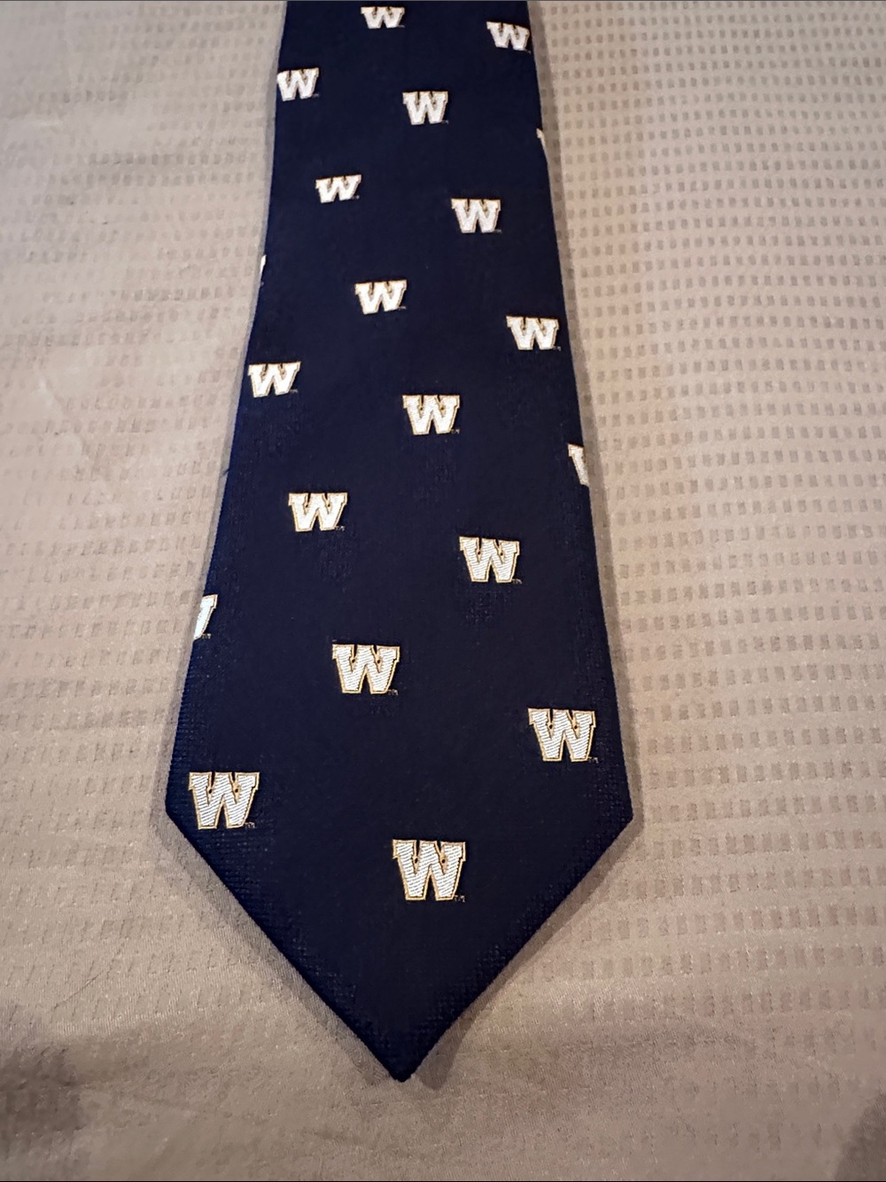 Men's Navy Winnipeg Blue Bombers Silk Tie